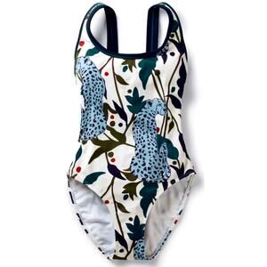 Boden Swimsuit cheetah jaguar leopard Jungle Print Women’s 10 One Piece Resort